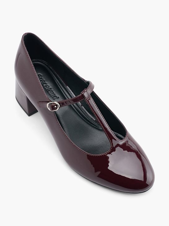 Graceland Spangenpumps Burgunder 79471 2