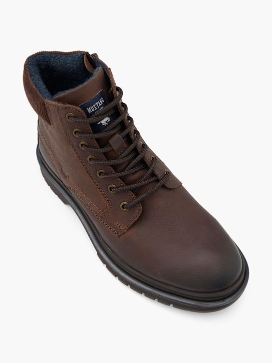 Mustang Bottines à lacets Marron 79510 2