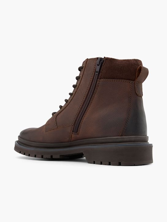 Mustang Schnürstiefelette Braun 79510 3