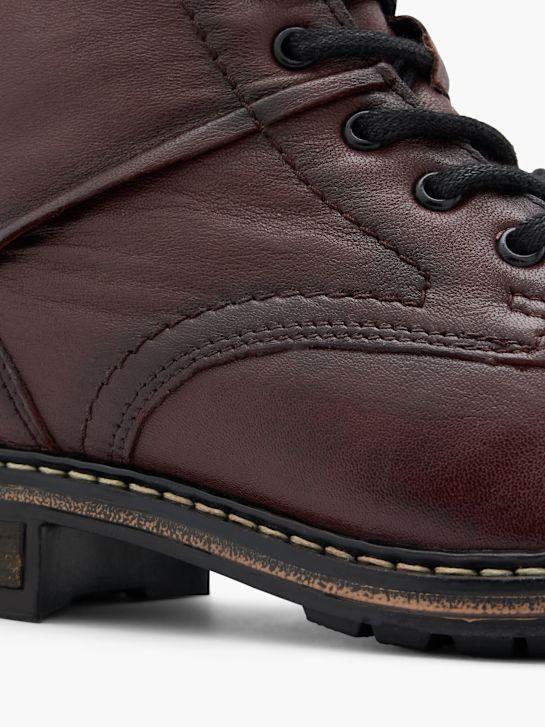 5th Avenue Botins com cordões Bordeaux 79682 5