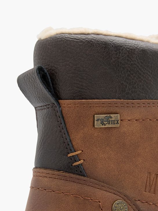 Mustang Bottes à lacets Cognac 80097 6
