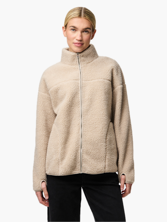 PIECES Fleecejacke Grau 80091 4