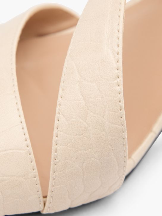 Catwalk Décolleté con cinturino Crema 80174 6