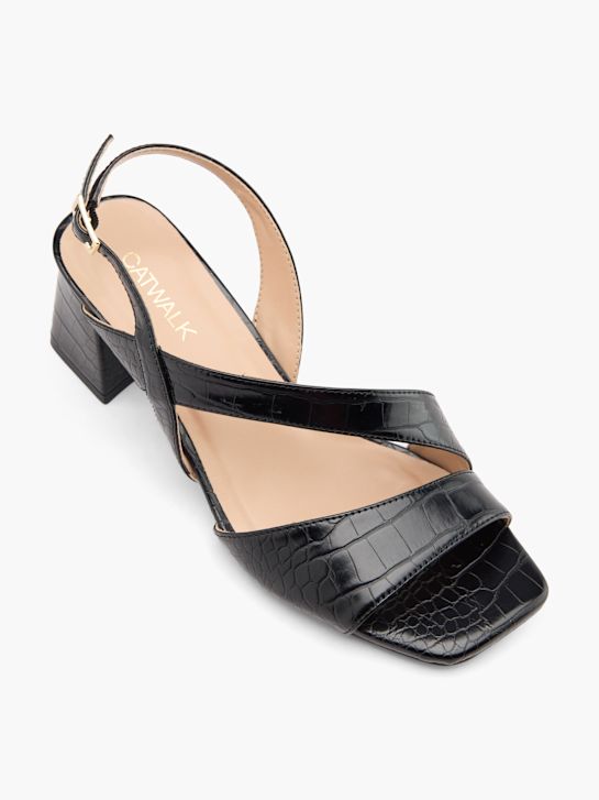 Catwalk Décolleté con cinturino Nero 80173 2