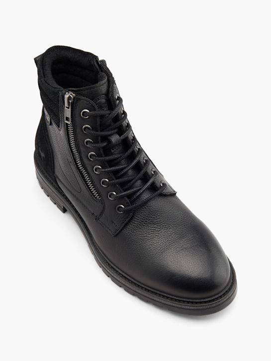 Mustang Schnürboots Schwarz 80298 2