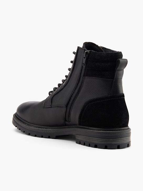 Mustang Schnürboots Schwarz 80298 3
