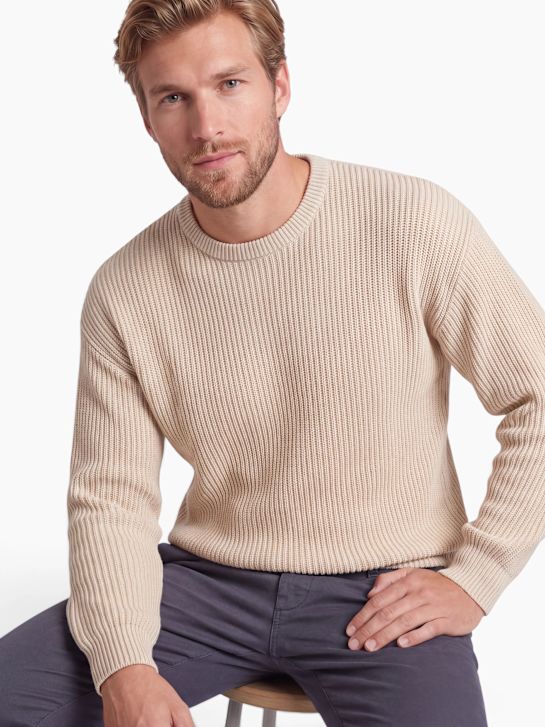JJ Rebel Pull en mailles beige 80374 4