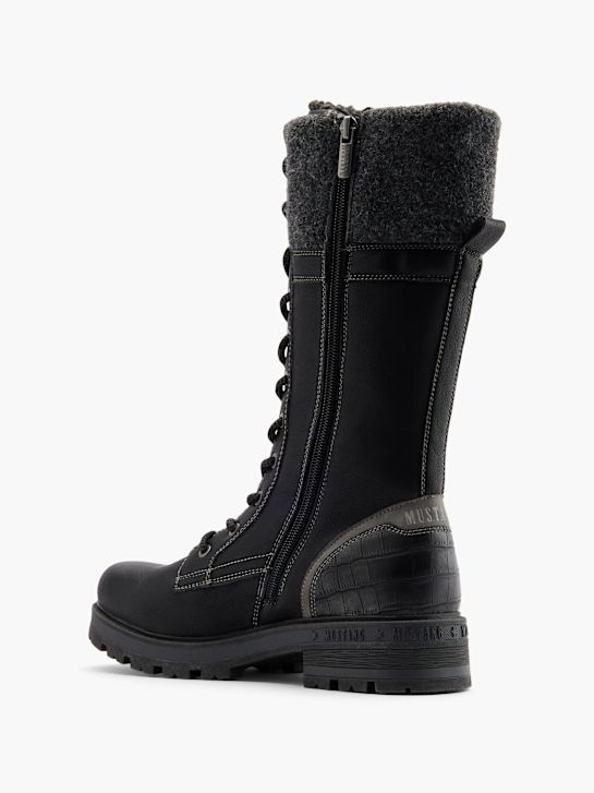 Mustang Stiefel Schwarz 80435 3