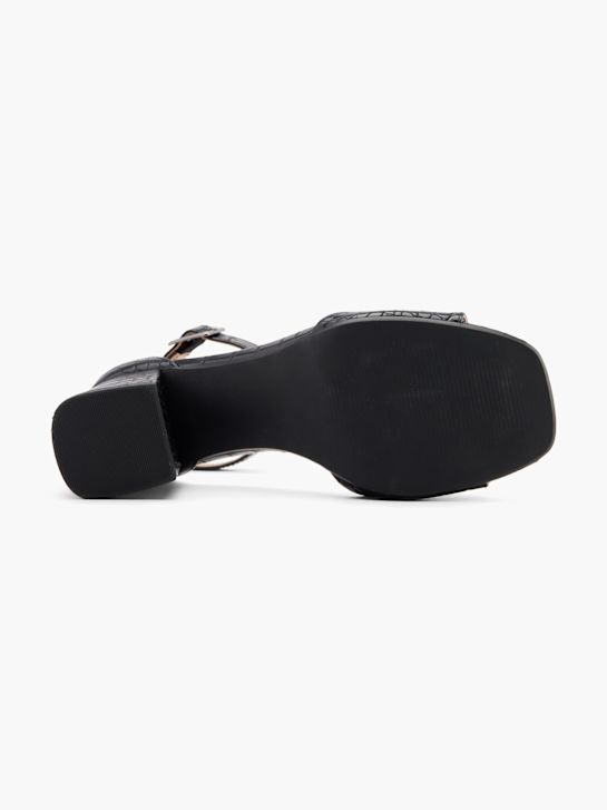 Catwalk Sandale cu toc Negru 80409 4