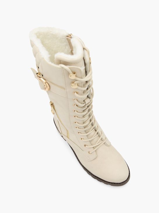 Mustang Schnürboots Creme 80448 2