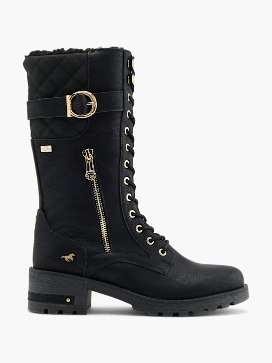 Mustang Bottes à lacets Noir 80449 1