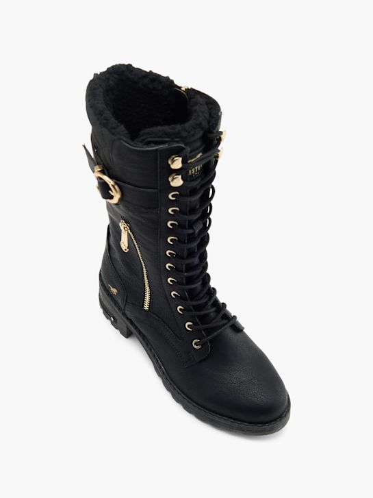 Mustang Bottes à lacets Noir 80449 2