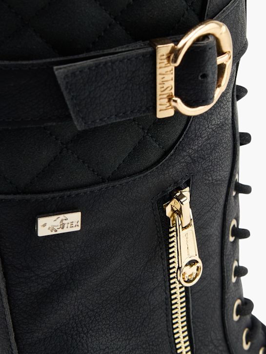Mustang Bottes à lacets Noir 80449 5