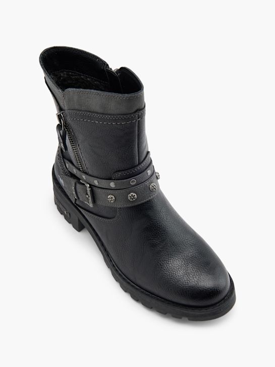 Mustang Cizmă biker Negru 80437 2