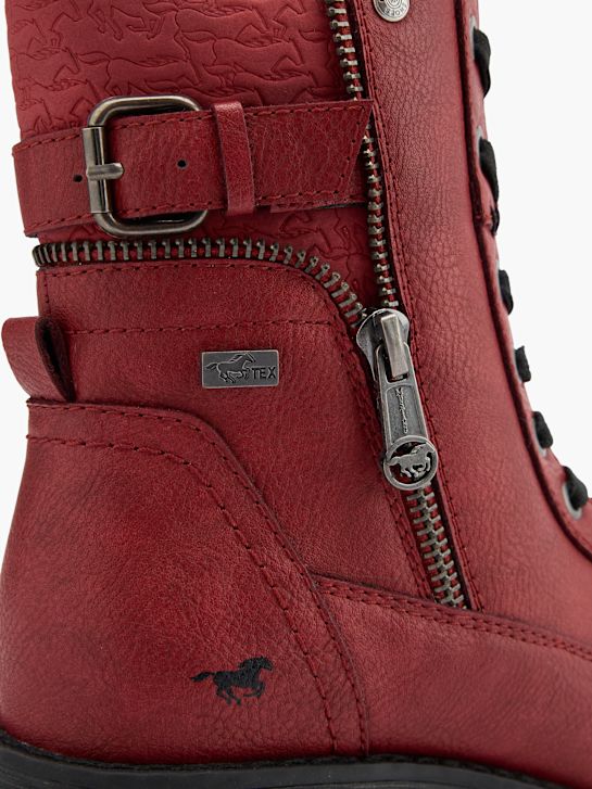 Mustang Bottes à lacets Rouge 80444 5