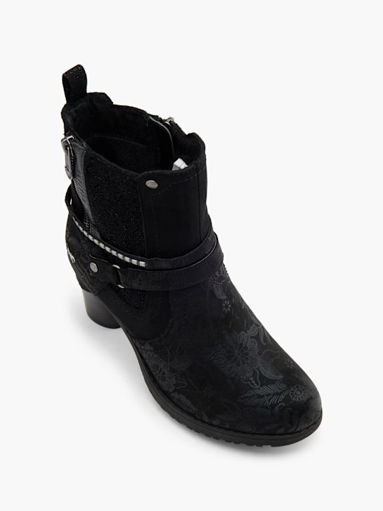 Mustang Stiefelette Schwarz 80450 2