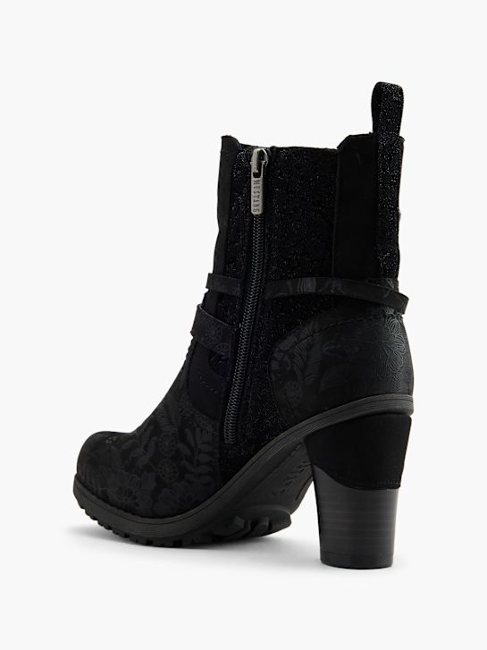 Mustang Stiefelette Schwarz 80450 3