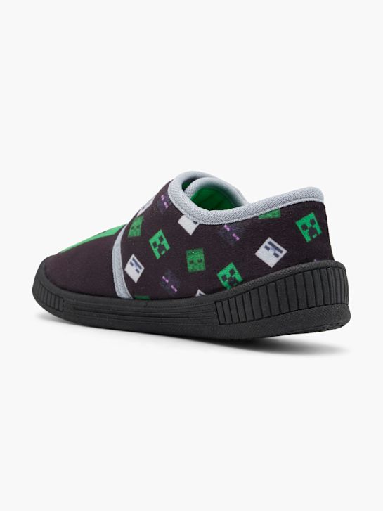Minecraft Geschlossener Hausschuh Schwarz 80515 3
