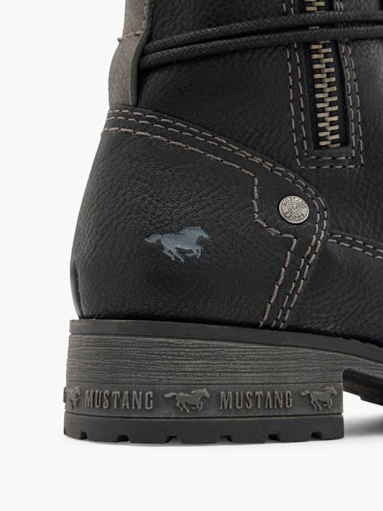 Mustang Schnürboots Schwarz 80483 6