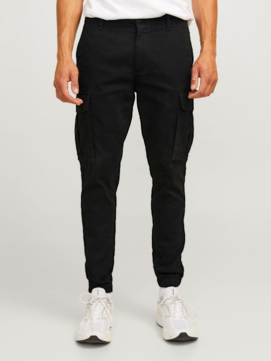 JJ Rebel Pantalon en tissu Noir 80488 4