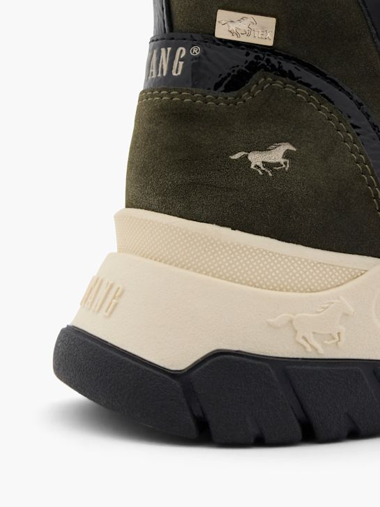 Mustang Bottes à lacets Kaki 80564 6