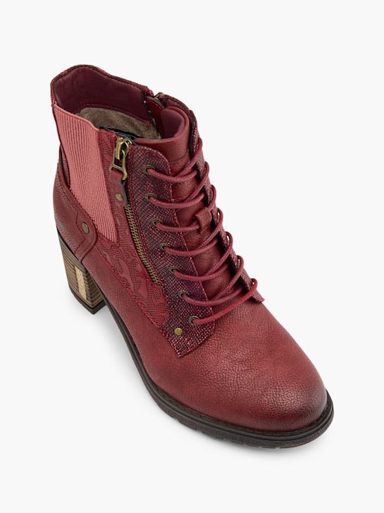 Mustang Bottines à lacets Bordeaux 80938 2