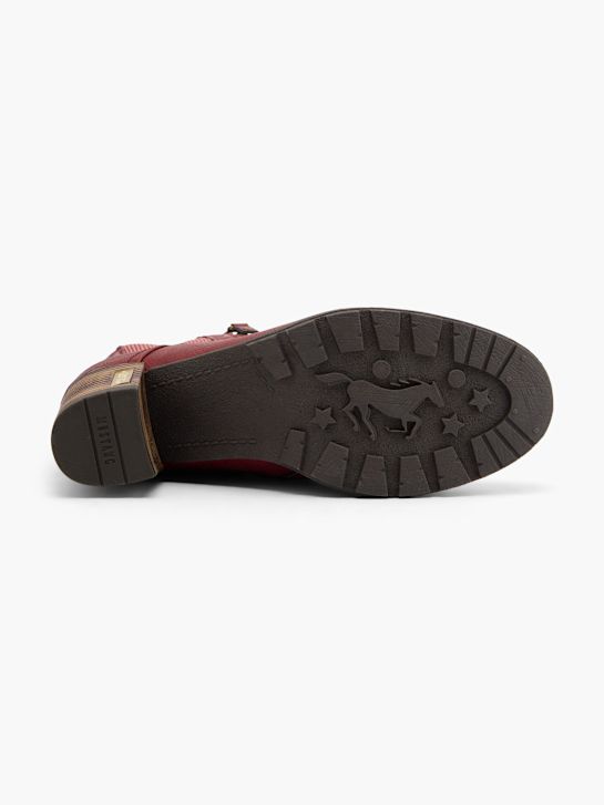 Mustang Bottines à lacets Bordeaux 80938 4