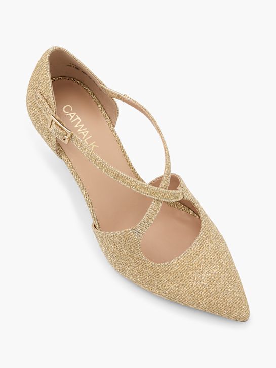 Catwalk Décolleté con fibbia Oro 81156 2