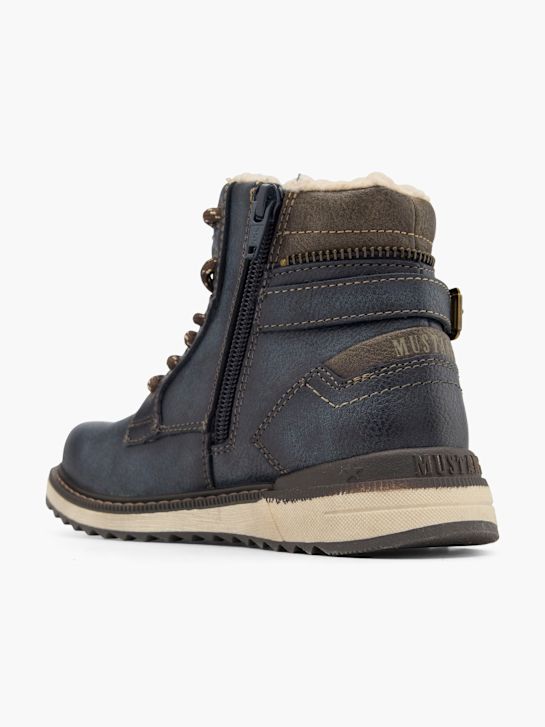 Mustang Bottes à lacets Bleu 81346 3