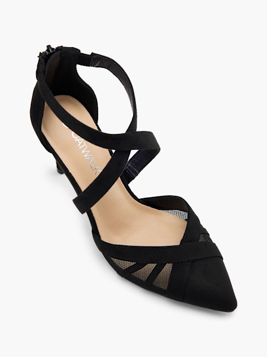 Catwalk Czółenka z zapięciem Czarny 81553 2