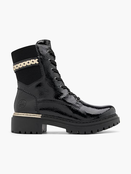 Rieker Schnürstiefelette Schwarz 89647 1
