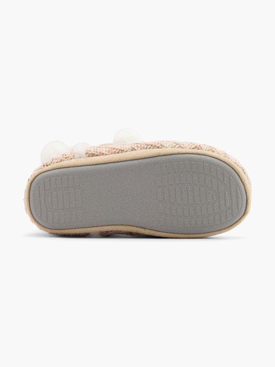 Casa mia Plüsch-Hausschuh Beige 81654 4