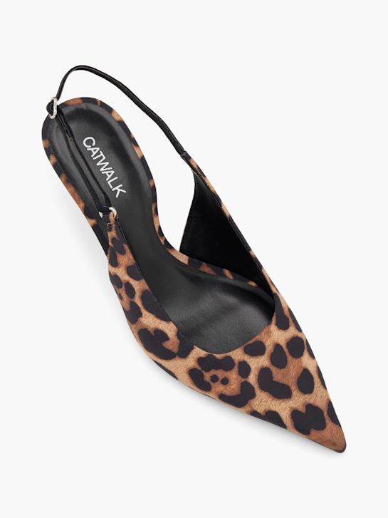 Catwalk Slingback salonarji Rjava 81674 2