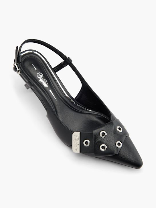 Buffalo Slingback pump Sort 91034 2