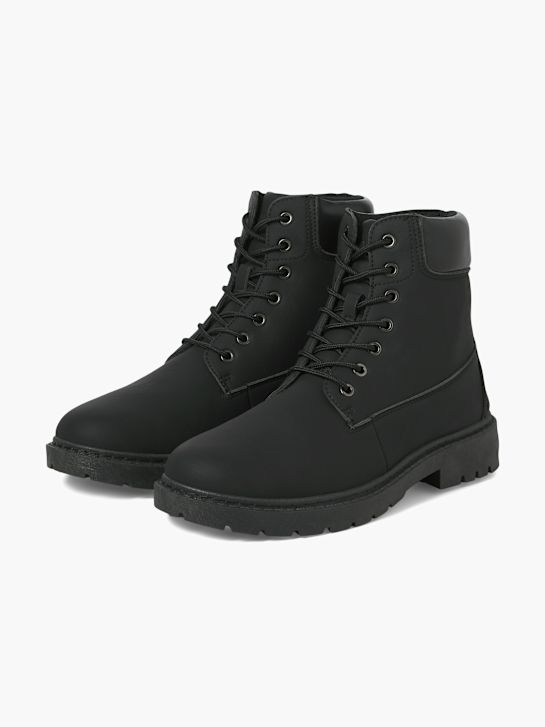 JACK & JONES Šněrovací boty Černá 96387 2