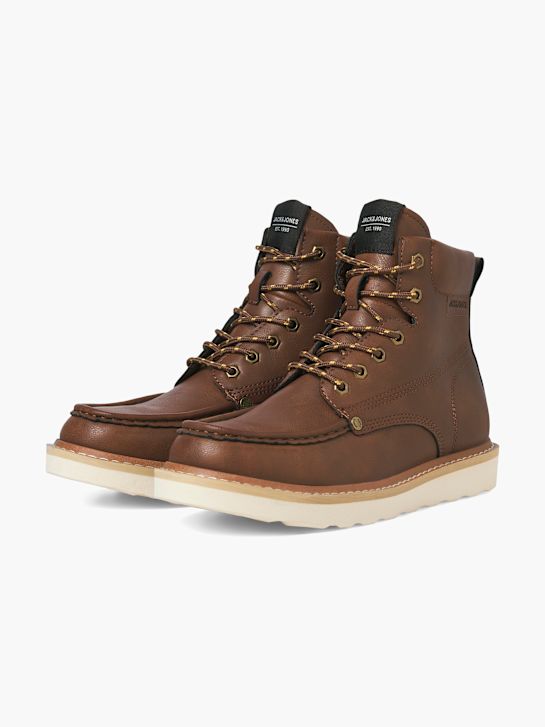 JACK & JONES Fűzős bakancs konyak 96375 2