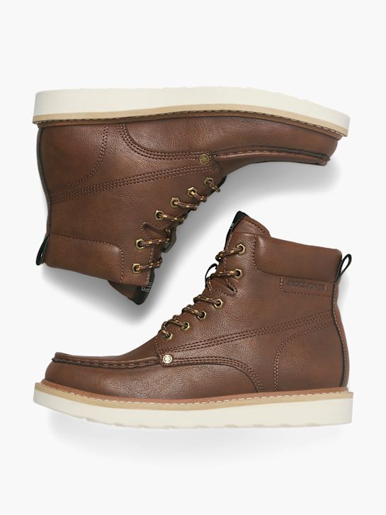 JACK & JONES Šněrovací boty Koňaková 96375 6