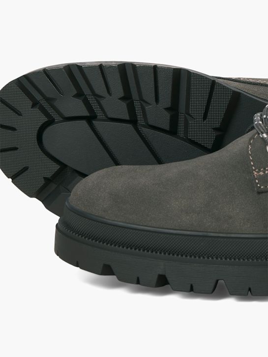 JACK & JONES Боти с връзки Черен 96383 4