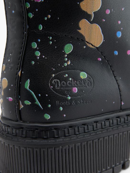 Dockers Bottes à lacets Noir 96400 5