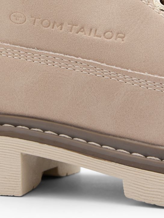 TOM TAILOR Šnurovacia obuv Krémová 96517 5