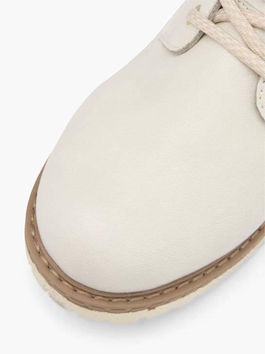 TOM TAILOR Bottes à lacets Blanc cassé 96686 6