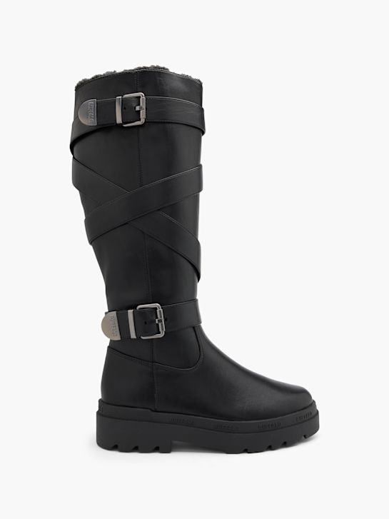 Buffalo Ilgaauliai batai Juoda 96692 1