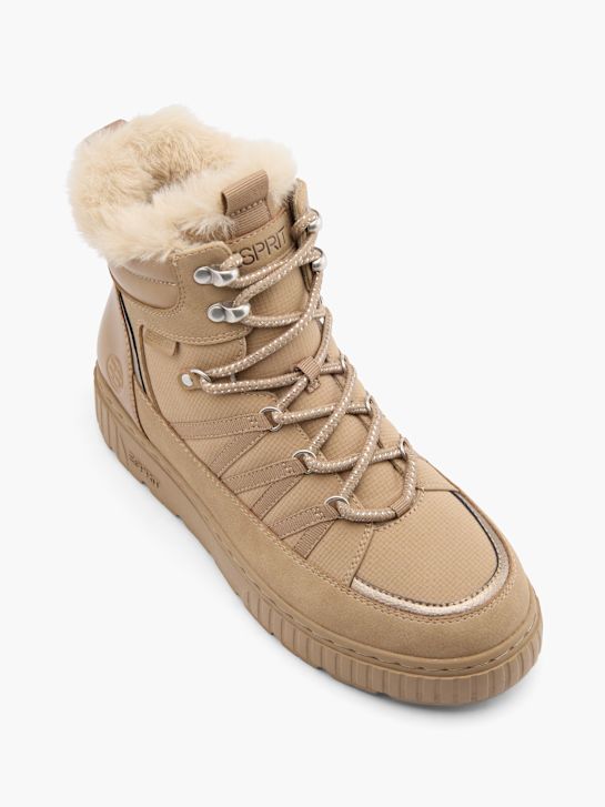 ESPRIT Bottes à lacets Taupe 96853 2