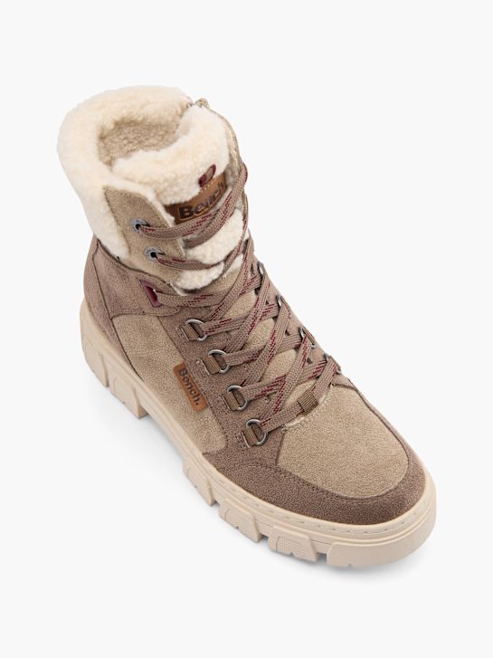 Bench Bottes à lacets Taupe 97028 2