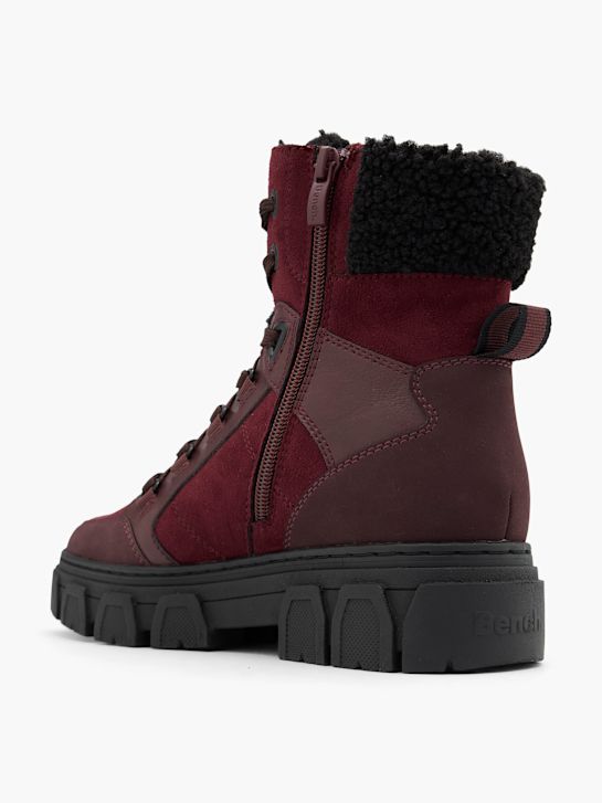 Bench Bota con cordones Burdeos 97029 3