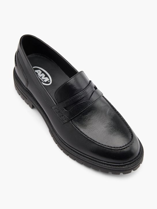 AM SHOE Mocassino Nero 97011 2