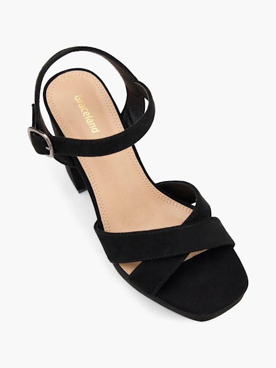 Graceland Zapatos abiertos de tacón Negro 97631 2