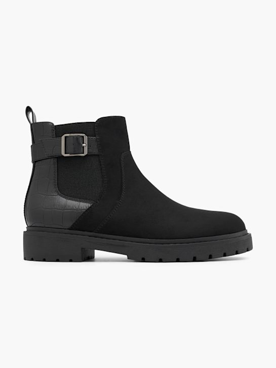 Graceland Højhælet chelsea boot Sort 97782 1