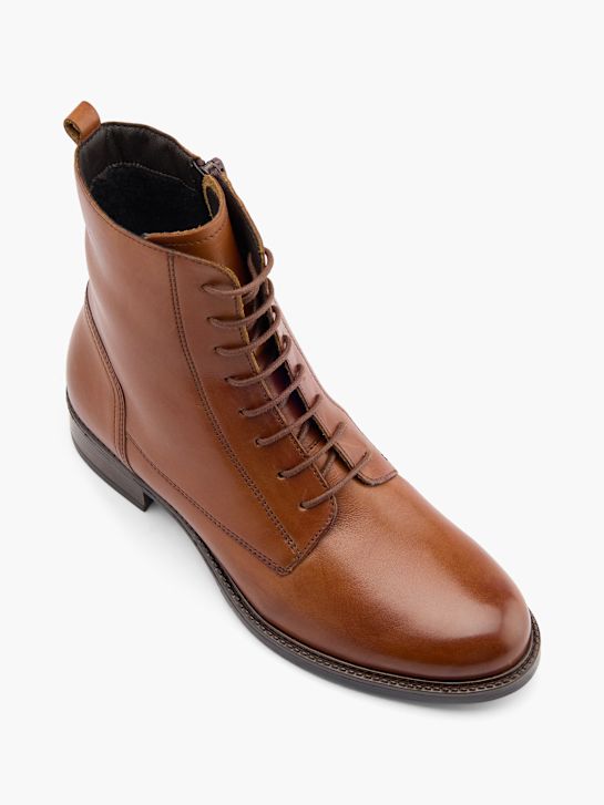 5th Avenue Ankelstøvle med snøre Cognac 98103 3