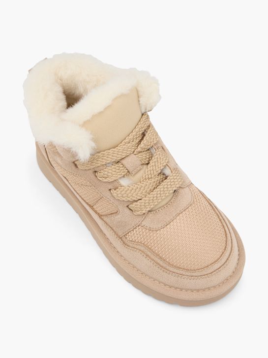 Graceland Bota com cordões Beige 97907 2